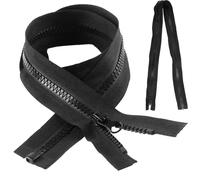 HARY 2 Pcs Heavy Duty Zipper, 65cm Waterproof Zip, Open Ended Long Zips for Jackets, Sleeping Bags, Tents, Boat Covers, Premium One-Way Zipper Replacement for Sewing