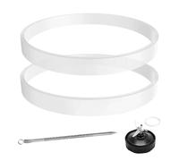 HARY 2 Pcs Replacement Silicone Gaskets Seal for BN495UK BN750UK BN800UK BL450 BL480 BL482 BL642 BL682 Nutri Ninja Auto iQ Blender(Diameter 3.94 inch/10cm)