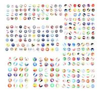 HARY 291Pcs World Flag Push Pins Epoxy Coated Map Pins for Cork Board - Travel Map Marker Set with Country Names, Teacher Geography Supplies, Christmas Birthday Gift for Men Women