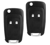 HARY 2pcs 2 Buttons for Vauxhall Astra Key Fob Car Case Remote Control Replacement for Opel, Chevrolet, Buick Models Astra, Insignia, Vectra, Corsa Zafira, Adam, Karl, Meriva, Mokka