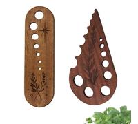 HARY 2PCS Wooden Vegetable Leaf Separator, Herb Stripper Tool Supplies, Herb Cutter Chopper, Fun Kitchen Gadgets Gifts, Kitchen Gifts, Gadgets for Bakers, for Home Use & Chefs