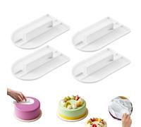 HARY 4 Pcs Fondant Cake Smoother Polisher Flat Edge Tool