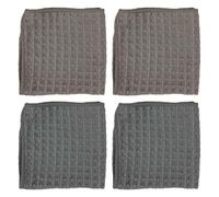 HARY 4Pcs Barista Cloth 30x30 Cm Coffee Accessories Microfiber Cleaning Barista Towel Absorbent & Quick-Drying Reusable Coffee Machine Accessories for Espresso Machine Steam Wand (New dark color)