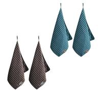 HARY 4Pcs Barista Cloth 30x30 Cm Coffee Accessories Microfiber Cleaning Barista Towel Absorbent & Quick-Drying Reusable Coffee Machine Accessories for Espresso Machine Steam Wand Bar Countertop