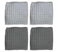HARY 4Pcs Barista Cloth 30x30 Cm Coffee Accessories Microfiber Cleaning Barista Towel Absorbent & Quick-Drying Reusable Coffee Machine Accessories for Espresso Machine Steam Wand (New light color)
