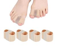 HARY 4PCS Gel Toe Separators Bunion Corrector, Big Gel Toe Spacers with 2 Loops, Silicone Bunion Correctors, Toe Straightener Suitable for Hallux valgus,Foot Pain, Women Men(S)