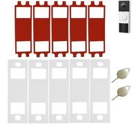 HARY 5 Pack No Drill Doorbell Adhesive Mount Tape Compatible with Tapo TD21/D210/D235 Battery Video Doorbell, Double Sided Strong Sticky Pad with 2 Doorbell Key Replacement Tools