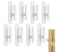HARY 8Pcs Self Adhesive Curtain Hooks Blind Cord Safety Device Strong Roman Blind Clips for Home Office School