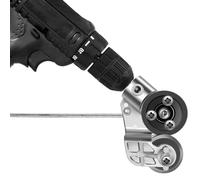 HARY Electric Drill Plate Cutter, Metal Nibbler Drill Attachment, Sheet Metal Sheet Cutter Adapter, for Cutting Iron, White Sheet, Steel, Copper, Aluminum