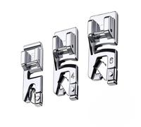 HARY Narrow Rolled Hem Sewing Machine Presser Foot Set, Rolled Hem Presser Foot, 3/4/6mm, Fits All Low Shank Snap-On Machines, Compatible with Brother, Janome, and Singer Machines