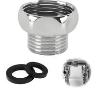 HARY Shower Hose Connector G3/4" Female to G1/2" Male Shower Adapter Copper Shower Head Adapter with 2pcs Rubber Rings