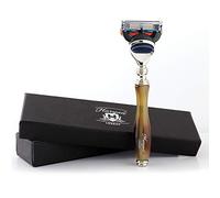 Haryali London 5 Edge Cartridge Shaving Razor With Horn Replica Handle Beard And Mustache Perfect Shave Safety Razor For Men And Women