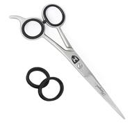 Haryali London, 6.5" Hair Cutting Scissor, Silver Sharp Barber Hair Scissors for Men, Stainless Steel Hair Scissors with Fixed Screw, Professional Hairdressers Trimming Shears for Salon and Home Use