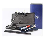 Haryali London, 6” Hairdressing Scissors Set, Sharp Hair Cutting & Thinning Scissors Set, Japanese Steel Barber Shears Kit, Hairdresser Trimming Shears - Matte Black