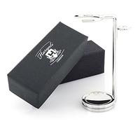 Haryali London Elegant Shaving Brush Stand - Stainless Steel Razor Stand - Durable Shaving Stand for Shaving Razor & Shaving Brush