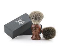 Haryali London, Mens Shaving Brush - Silvertip Hair Shaving Brush for Men, Wet Shaving Cream Brush, Sustainable Eco Friendly Beard Shave Brush with Wooden Handle