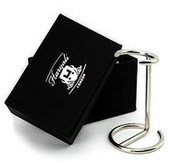 Haryali London Shaving Brush Stand - Stainless Steel Shaving Holder with Chrome Finish - Rust Resistant Razor & Brush Stand for Wet Shaving - Gift Box Packaging