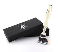 Haryali London Shaving Razor - 5 Shaving Blade Shaving Razor, 5 Edge Shaving Razor - elegant design Shaving Razor for Men and Women - Razor in Ivory Color