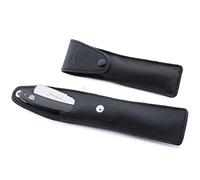 Haryali London Straight Razor Case - Protective Travel Case for You Cut Throat Razor - Black Color Leather Travel Straight Razor Case - Leather Finish