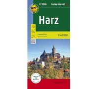 Harz, adventure guide 1:140,000, freytag & berndt, EF 0006: Freizeitkarte mit touristischen Infos auf Rückseite, wasserfest und reißfest