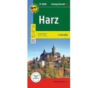 Harz, adventure guide 1:140,000, freytag & berndt, EF 0006: Freizeitkarte mit touristischen Infos auf Rückseite, wasserfest und reißfest