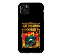 Harz Mountains Germany Flag Vintage Railway Travel Art Case for iPhone 11 Pro Max
