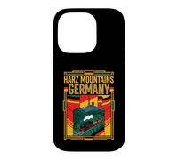Harz Mountains Germany Flag Vintage Railway Travel Art Case for iPhone 14 Pro