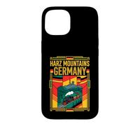 Harz Mountains Germany Flag Vintage Railway Travel Art Case for iPhone 15