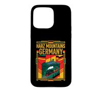 Harz Mountains Germany Flag Vintage Railway Travel Art Case for iPhone 15 Pro Max