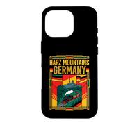 Harz Mountains Germany Flag Vintage Railway Travel Art Case for iPhone 16 Pro