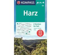 Kompass WK450 Harz: Set van 2 wandelkaarten Schaal 1 : 50.000 (Kompass Wanderkarten)