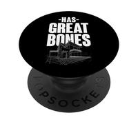 Has Great Bones Funny Real Estate Fixer Upper PopSockets Adhesive PopGrip