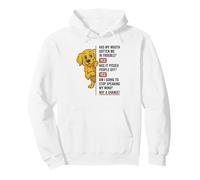 Has my mouth gotten me in trouble yes golden retriever Pullover Hoodie