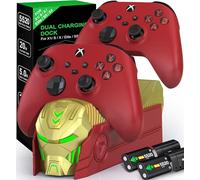HASACOOL Controller Charging Dock - Xbox/Series X/S with 2x5520mWh Rechargeable Battery Packs and 4 Covers
