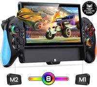 HASACOOL Controller for Switch 2, Plug-and-Play One-Piece Replacement for Pro Controller with Hall Effect Joysticks, 4-Level Vibration, Motion Control, Turbo & Macro Back Buttons, RGB Lighting