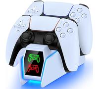 HASACOOL PS5 Charging Station, 2H Fast PS5 Controller Charger for Playstation 5 Dual & Edge Controller, Upgrade PS5 Charging Dock PS5 Accessories Charger for Dual PS5 Controller with LED Indicator