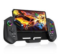 HASACOOL Switch Controllers Compatible with Nintendo Switch/OLED, One-Piece Joypad Controller, Hall Effect Switch Joycon Handheld Grip,Ergonomic Switch Pro Controllers with LED Light,TURBO,Vibration
