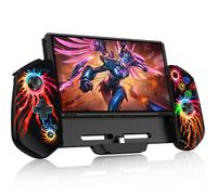 HASACOOL Switch Controllers for Switch/OLED, One-Piece Switch Gaming Controller, Hall Effect Switch Joycon Handheld Grip,Ergonomic Switch Pro Controller with RGB Light,TURBO,Vibration