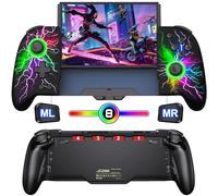 HASACOOL Wireless Switch Controller for Switch/OLED,One-Piece Hall Effect Switch Pro Controller Joycon,Handheld Ergonomic Design/6-Axis Gyro/Programmable/Motion Control/Vibration/Turbo