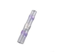 Hasaller 100-Piece Waterproof Solder Seal Wire Connectors Kit for Marine Automotive Trailers Motorcycles with Heat Shrink Tubing and Low-Melting Solder Ring 0.75-8mm²(Purple)