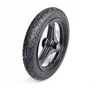 Hasaller 14x2.125 Solid Tire Front Wheel with Iron Rim for 14 Inch Folding Electric Scooter E-Bike Up to 120kg Load Black