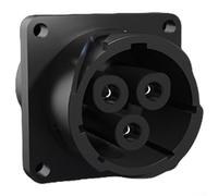 Hasaller 3-Pin 80A 600V Aviation Connector for Energy Storage Systems IP67 Waterproof Flame-Retardant Nylon V-0 Housing Silver-Plated Terminals Quick-Connect for Cable Diameter φ10mm-φ19mm