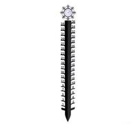 Hasaller 36 Inch Snow Gauge with Thermometer and Snowflake Design for Garden Yard Outdoor Christmas Decor