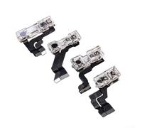 Hasaller 4 Piece Dot for Matrix Protective Cover Front Camera Lens Film for X to 17 Pro Max Models Clear Anti Fingerprint Dustproof Scratch Resistant ABS Material Transparent Desi