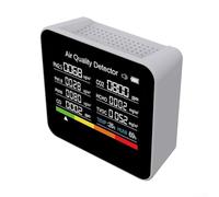 Hasaller 9-in-1 Air Quality Monitor Indoor Air Quality Meters Air Pollutants Detector Indoor Portable AQI PM2.5 Carbon Dioxide Detector Air Quality Tester CO-2 Carbon Dioxide Detector