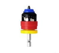 Hasaller Adjustable Drilling Depth Locator for Screwdrivers with 7 Adjustable Stops and Precise Depth Control 6.35mm Hexagonal Shank Metal Construction for Gypsum Board Aluminum-P(2pcs)