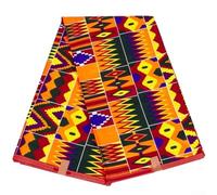 Hasaller African Wax Print Patchwork Ankara Fabric African Ankara Wax Print Fabric Ankara Print Fabric for Face Covering Make Craft Projects and Work DIY(6 yards)