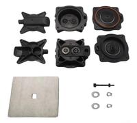 Hasaller Air Pump Diaphragm Rebuild Repair Kit for HP-100 and HP-120 Septic Systems Black Plastic Replacement Parts Set to Restore Flow and Extend Service Life