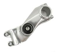 Hasaller Aluminium Alloy Bicycle Stem 1 1/8 Inch Threadless with 25.4MM Clamp Adjustable Rise Angle for Road MTB Fixed Gear Bikes 95MM or 110MM Length Black(95MM)