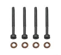 Hasaller Car Fuel Injector Bolt and Washer Seal Kits 8Pcs Fuel Injector Bolts and Copper Washers Set Fu-el Injectors Nozzle Bolt Washer Seal Kit for Mercedes-Benz Diesel Engines 651 Series